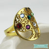 Bague Arbre De Vie Tree Of Life En Plaqué Or Jaune Bague Arbre De Vie