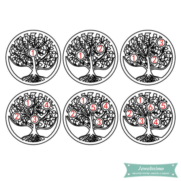 Bague arbre de vie Tree of Life en plaqué or rose bague arbre de vie