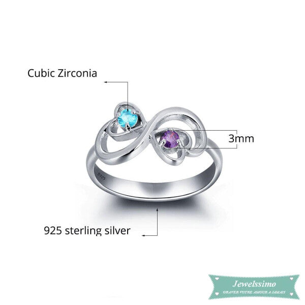 Bague Infini Best Friends En Argent Bague Couple