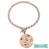 Bracelet Arbre De Vie Brothers And Sisters Avec Pierre De Naissance En Plaqué Or Rose Bracelet Arbre De Vie