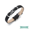 Bracelet Infini Cuir Pour La Vie En Argent 925 Bracelet Infini