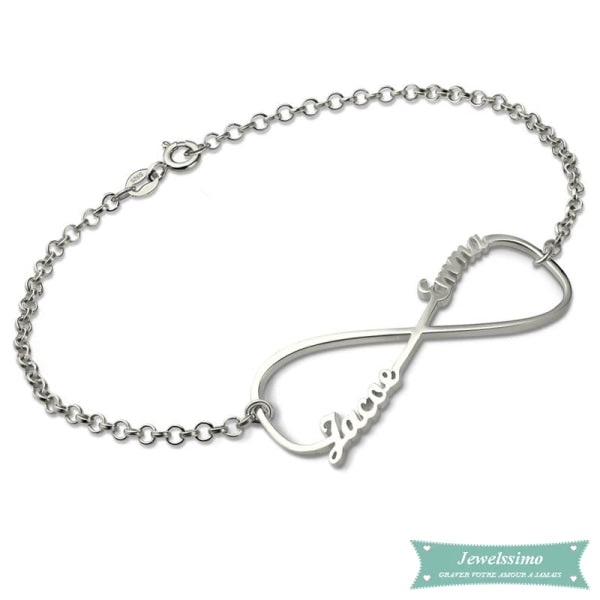 Bracelet Infini Pour Elles En Argent 925 14Cm Bracelet Infini