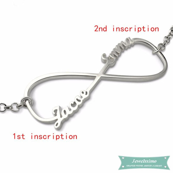 Bracelet Infini Pour Elles En Argent 925 Bracelet Infini