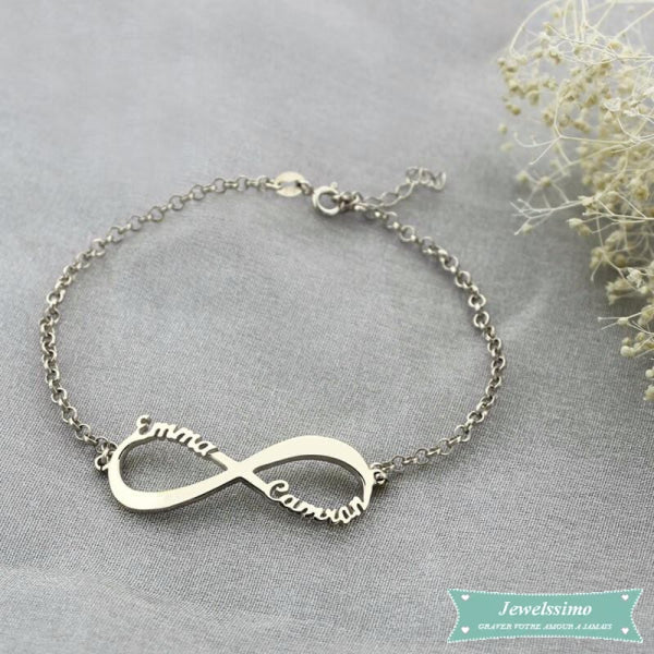 Bracelet Infinity En Argent 925 Bracelet Infini