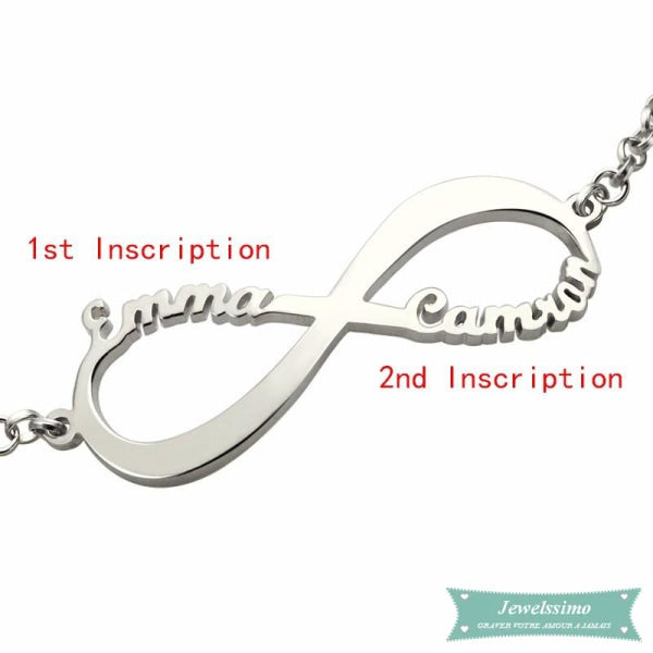 Bracelet Infinity En Argent 925 Bracelet Infini
