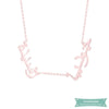 Collier Arabe 2 Prénoms En Plaqué Or Jaune Arabe