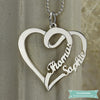 Collier Couple Ma Moitié En Argent Sterling Couple