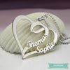 Collier Couple Ma Moitié En Argent Sterling Couple