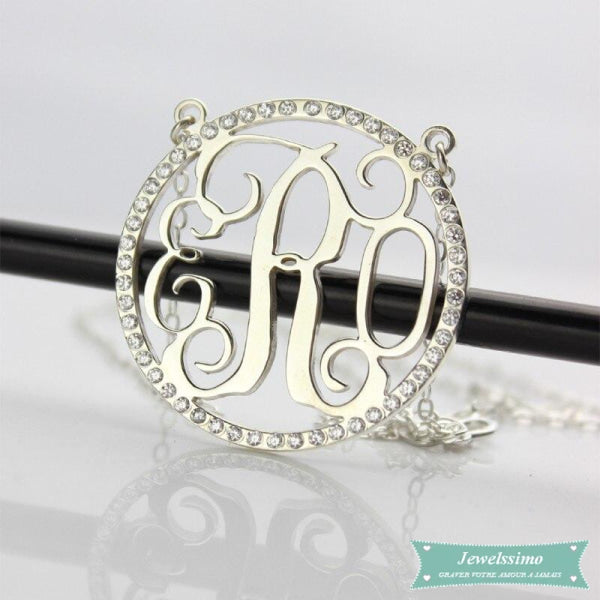 Collier monogramme Diamant collier monogramme