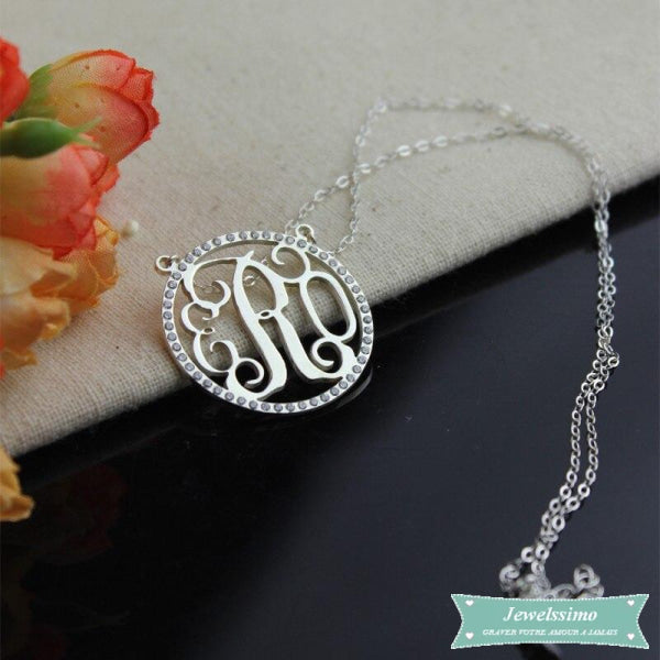 Collier monogramme Diamant collier monogramme