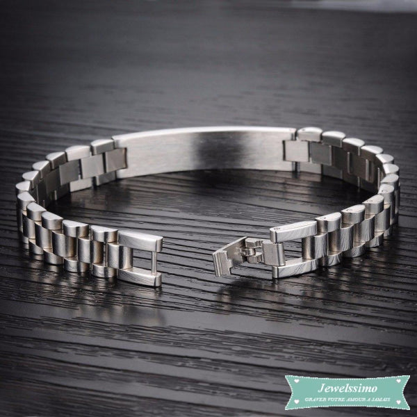 Gourmette homme So chic en Titanium gourmette homme