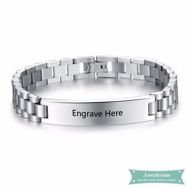 Gourmette homme So chic en Titanium gourmette homme