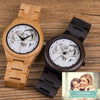 Montre photo en bois Personnalize me pour femme montre bois