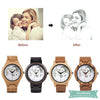 Montre photo en bois Personnalize me pour femme montre bois