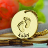 Pendentif pied de bébé en plaqué or Bébé