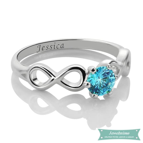 Anneau Infini Eternellement En Argent 925 Bague Infini