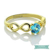 Anneau Infini Eternellement En Plaqué Or Bague Infini