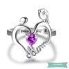 Bague Bébé Amour Maternel En Forme De Coeur Bague Bébé