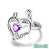 Bague Bébé Amour Maternel En Forme De Coeur Bague Bébé
