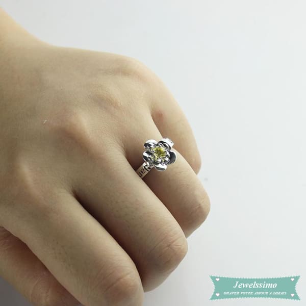 Bague Damour My Flower En Argent Bague Couple