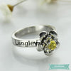 Bague Damour My Flower En Argent Bague Couple