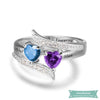 Bague De Fiançailles My Heart En Argent Bague Couple