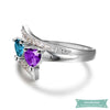 Bague De Fiançailles My Heart En Argent Bague Couple