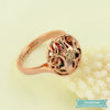 Bague familiale Birdcage en plaqué or rose bague famille