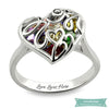 Bague Famille Pour Maman Love Is Life En Argent Sterling 925 Bague Famille