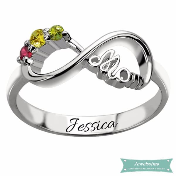 Bague Infini Mom En Argent