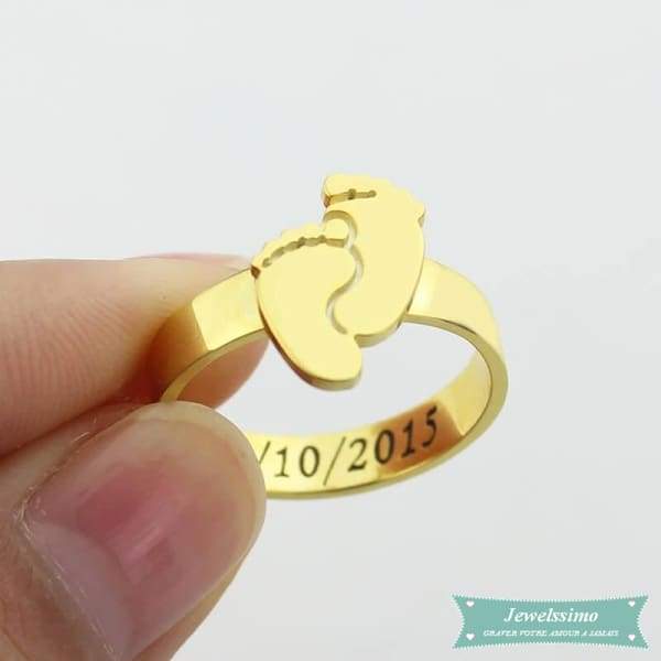 Bague My Little Baby En Plaqué Or Jaune Bague Bébé