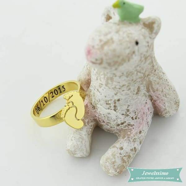 Bague My Little Baby En Plaqué Or Jaune Bague Bébé