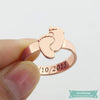 Bague My Little Baby En Plaqué Or Rose Bague Bébé