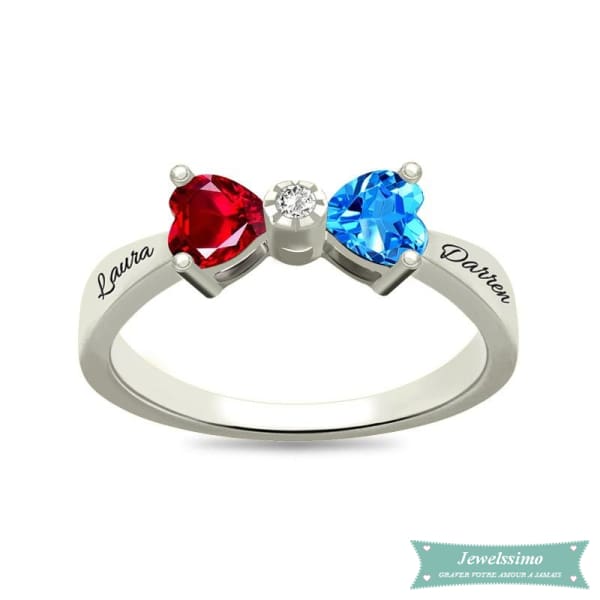Bague Pour Amoureux Royalty En Argent Bague Couple
