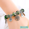 Bracelet Arbre De Vie Green Charm En Argent Bracelet Arbre De Vie