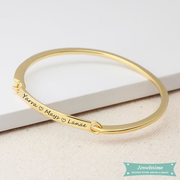 Bracelet Femme Personnalisé Beautiful En Plaqué Or Bracelet Femme