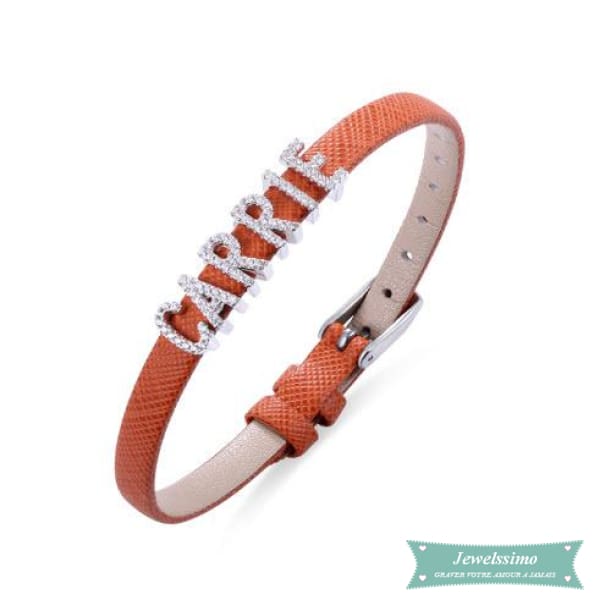 Bracelet Femme Personnalisé My Name Is En Cuir Bracelet Femme