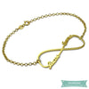 Bracelet Infini Pour Elles En Plaqué Or 14Cm Bracelet Infini