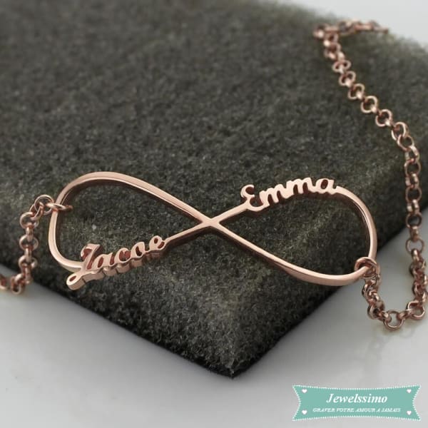 Bracelet Infini Pour Elles En Plaqué Or Rose