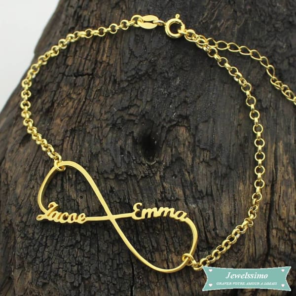 Bracelet Infini Pour Elles En Plaqué Or