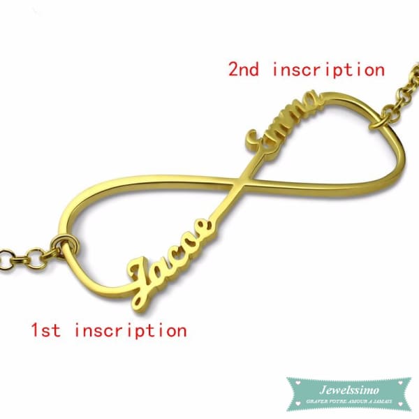 Bracelet Infini Pour Elles En Plaqué Or