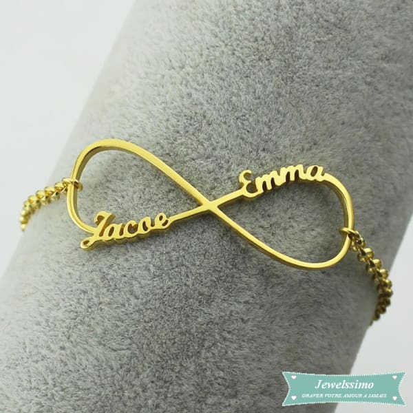 Bracelet Infini Pour Elles En Plaqué Or
