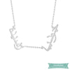 Collier arabe 2 prénoms en plaqué or rose Arabe