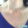 Collier arabe 2 prénoms en plaqué or rose Arabe