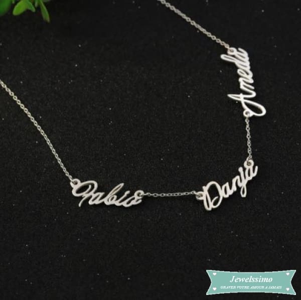 Collier Arabe 3 Prénoms Arabe