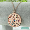 Collier Arbre De Vie À Graver En Plaqué Or Rose Arbre De Vie