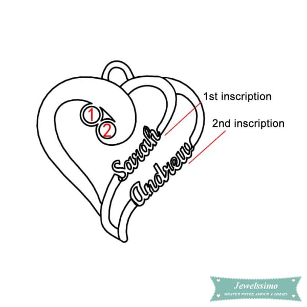 Collier Couple Intense Love En Plaqué Or Jaune