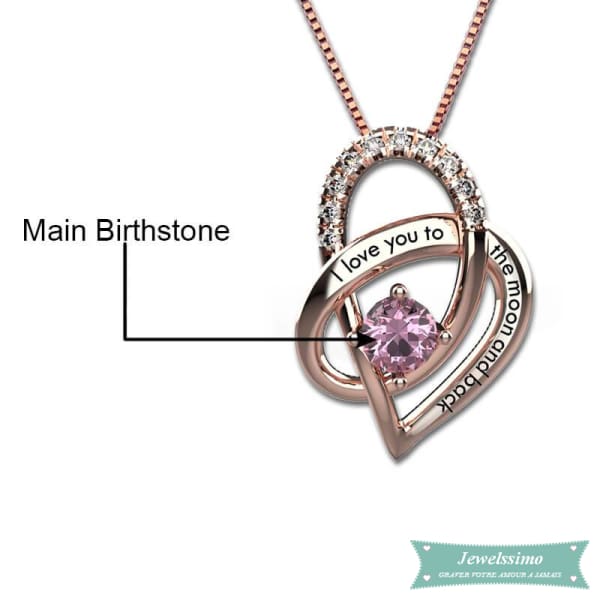 Collier Couple Je Taime À La Folie En Argent Sterling