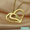 Collier couple Mi amor en plaqué or Couple