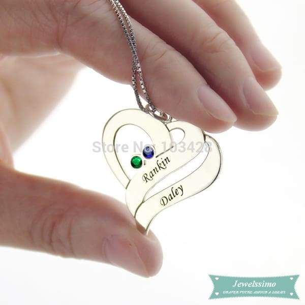 Collier Couple Mon Bonheur À Moi En Argent Sterling 925 Couple